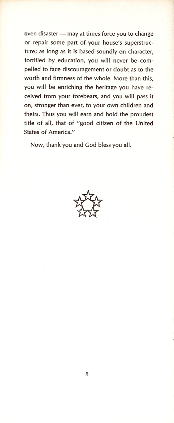 Eisenhower Commencement Address 1966 - Page 10